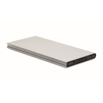 Aluminium powerbank van 8.000 mAh Powercard Extra kleur mat zilver tweede weergave