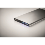 Aluminium powerbank van 8.000 mAh Powercard Extra kleur mat zilver foto bekijken vierde weergave