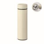 Thermosfles van gerecycled rvs met een capaciteit van 420 ml kleur gebroken wit