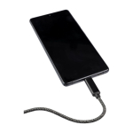 Oplaadkabel van nylon, 1 meter lang met USB-C-poorten, 100 W zesde weergave