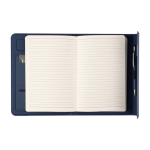 Portemonee van gerecycled polyester met kaarthouder kleur blauw derde weergave