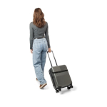 ABS-trolley met voorvak voor laptop en cijferslot vierde weergave