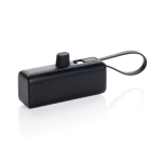 Powerbank met lightning-connector en meerdere poorten, 3.000 mAh kleur zwart achtste weergave