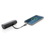 Draagbare, powerbank ideaal om de batterij te recyclen, 5.000 mAh kleur zwart achtste weergave