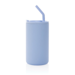 Elegante thermische mok van gerecycled roestvrij staal 800 ml kleur lichtblauw derde weergave