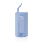 Elegante thermische mok van gerecycled roestvrij staal 800 ml kleur lichtblauw vijfde weergave