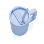 Elegante thermische mok van gerecycled roestvrij staal 800 ml kleur lichtblauw zesde weergave