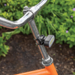 Set van twee fietslichten van gerecycled plastic met 5 lichtstanden kleur zwart sfeer weergave 4