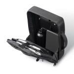 Anti-diefstal rugzak van RPET, omzetbaar tot een laptoptas, 16 inch kleur zwart zevende weergave