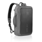 Anti-diefstal rugzak van RPET, omzetbaar tot een laptoptas, 16 inch weergave met logo