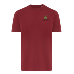 Unisex regular fit T-shirt van 100% katoen 180 g/m² Iqoniq kleur bordeaux weergave met logo