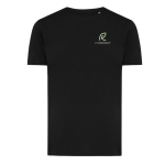 Unisex regular fit T-shirt van 100% katoen 180 g/m² Iqoniq kleur zwart weergave met logo
