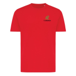 Unisex regular fit T-shirt van 100% katoen 180 g/m² Iqoniq kleur rood weergave met logo