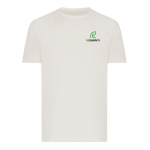 Unisex regular fit T-shirt van 100% katoen 180 g/m² Iqoniq kleur wit weergave met logo