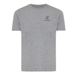 Unisex regular fit T-shirt van 100% katoen 180 g/m² Iqoniq kleur grijs weergave met logo