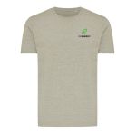 Unisex t-shirt van 100% katoen, regular fit 180 g/m2, Iqoniq kleur beige weergave met logo