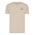 Unisex regular fit T-shirt van 100% katoen 180 g/m² Iqoniq kleur ivoor weergave met logo