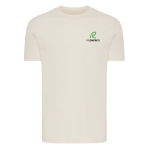 Unisex regular fit T-shirt van 100% katoen 180 g/m² Iqoniq kleur naturel weergave met logo