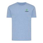 Unisex regular fit T-shirt van 100% katoen 180 g/m² Iqoniq kleur lichtblauw weergave met logo