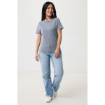 Unisex regular fit T-shirt van 100% katoen 180 g/m² Iqoniq kleur lichtgrijs gemarmerd vijfde weergave met model