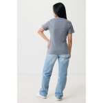 Unisex regular fit T-shirt van 100% katoen 180 g/m² Iqoniq kleur lichtgrijs gemarmerd