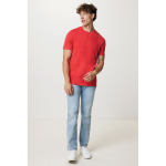 Unisex regular fit T-shirt van 100% katoen 180 g/m² Iqoniq kleur koraal weergave met model