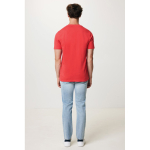 Unisex regular fit T-shirt van 100% katoen 180 g/m² Iqoniq kleur koraal vierde weergave met model