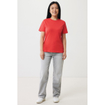 Unisex regular fit T-shirt van 100% katoen 180 g/m² Iqoniq kleur koraal
