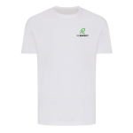 Unisex regular fit T-shirt van 100% katoen 180 g/m² Iqoniq kleur gebroken wit weergave met logo