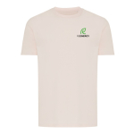 Unisex regular fit T-shirt van 100% katoen 180 g/m² Iqoniq kleur rose paztel weergave met logo
