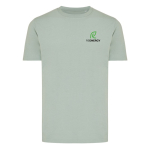 Unisex regular fit T-shirt van 100% katoen 180 g/m² Iqoniq kleur olijfgroen weergave met logo