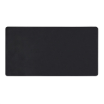 Bureaumat van synthetisch leer en gerecycled polyester kleur zwart