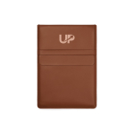 Laptophoes van polyester met geïntegreerde muismat, 14 inch kleur bruin weergave met logo