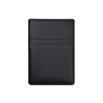 Laptophoes van polyester met geïntegreerde muismat, 14 inch kleur zwart