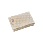 Superzachte RPET deken met personaliseerbare patch kleur beige afbeelding met logo