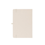 Notitieboek van 100% RPET met afgeronde hoeken en A5-pagina's kleur gebroken wit tweede weergave