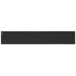 Sjaal van gerecycled RPET polyester met personaliseerbare patch kleur zwart