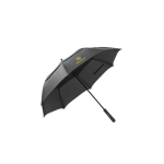 Paraplu van gerecycled polyester 190T met logo Ø122,4 cm kleur zwart afbeelding met logo