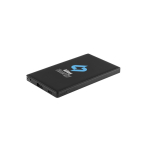 Magnetische opvouwbare ABS-powerbank 3-in-1 kleur zwart afbeelding met logo