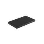 Magnetische opvouwbare ABS-powerbank 3-in-1 kleur zwart