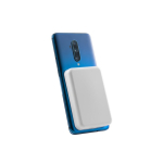 ABS-powerbank die ideaal voor een telefoon te bevestigen is 10.000 mAh kleur wit derde weergave
