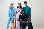 Unisex joggerbroek van gerecycled katoen, 340 g/m2, Iqoniq kleur zwart vierde weergave met model