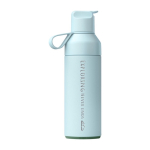 Gerecyclede rvs drinkfles met dubbele opening 500ml Ocean Bottle kleur lichtblauw weergave bedrukking logo 2