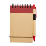 Gerecycled notitieblok met ringen, A7, gelinieerde pagina's tweede weergave voorkant