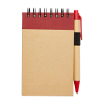 Gerecycled notitieblok met ringen, A7, gelinieerde pagina's derde weergave voorkant