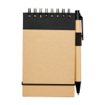 Gerecycled notitieblok met ringen, A7, gelinieerde pagina's tweede weergave voorkant