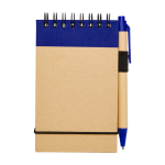 Gerecycled notitieblok met ringen, A7, gelinieerde pagina's tweede weergave voorkant