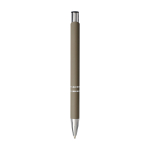 Aluminium pen met soft-touch coating en zwarte inkt tweede weergave achterkant