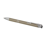 Aluminium pen met soft-touch coating en zwarte inkt tweede weergave