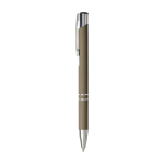 Aluminium pen met soft-touch coating en zwarte inkt weergave zijkant